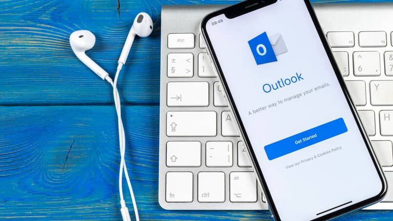 messagerie Outlook sur mobile
