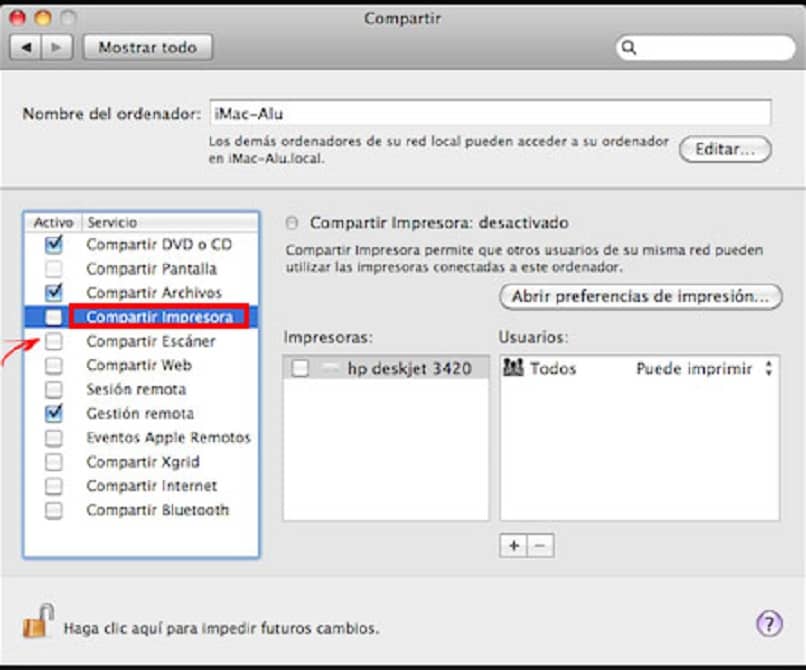 imprimante partage réseau mac linux windows 10