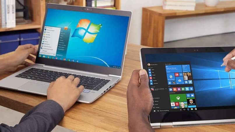 ordinateur portable et tablette avec système windows